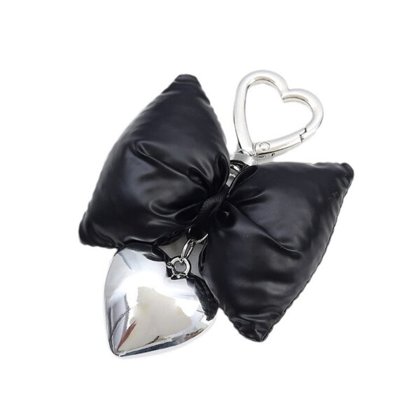 Wholesale Korean Niche Cotton Leather Bow Mobile Phone Pendant High-end Sense Bag Keychain Hanging Women