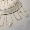 Wholesale PVD Coated 18K Gold Real Gold Plated Round Flower 304 Stainless Steel Fashion Waterproof Non Tarnish 304 Stainless Steel Lobster Trigger Clasp Closure Necklace