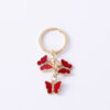 Wholesale Cross-border Hot-selling Oil Dripping with Diamonds, Alloy Colorful Butterflies, Multiple Cute, Creative and Elegant Style Keychain Pendants