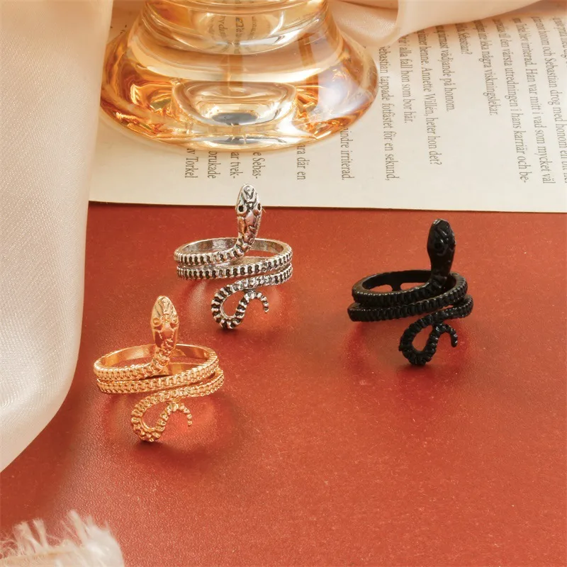 Wholesale Animal Snake Copper Retro Simple Style