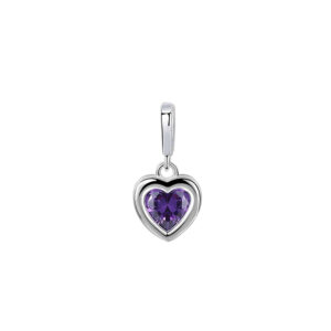 A2387-purple blue single pendant / 925 Silver