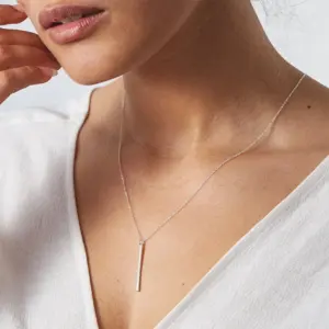 Wholesale PVD Coated 14K Gold Real Gold Plated Geometric Stainless Steel Fashion Waterproof Non Tarnish 304 Stainless Steel Necklace