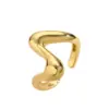 Wholesale Ig Style Classic Style Geometric Copper Plating 18k Gold Plated Open Rings