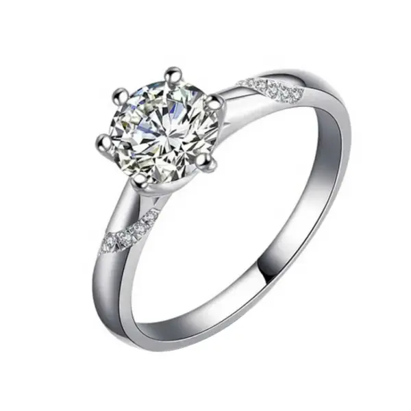 Wholesale Jewelry Fashion Geometric Copper Gem Diamond