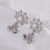 Wholesale Diamond Bell Snowflake Christmas Tree Earrings