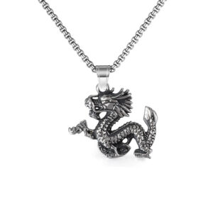 Dragon + stainless steel chain