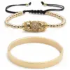 Wholesale Fashion Letter Titanium Steel K Gold Plated No Inlaid In Bulk