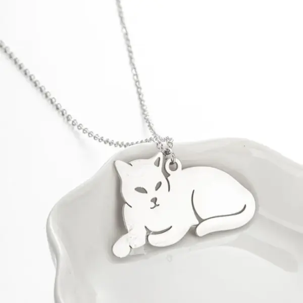 Wholesale Jewelry Fashion Cat 201 Stainless Steel 18K Gold Plated Plating Stainless Steel Necklaces