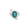 Wholesale Fashionable Bohemian Western Ethnic Style Turquoise Carved Feather Ring Fashion Personalized Ring