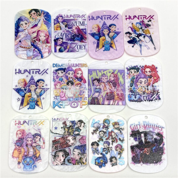 Wholesale Cartoon Print Irregular Shape DIY Handmade Beads OLY Exclusive