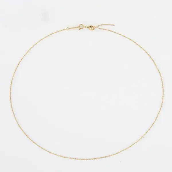 PVD Coated 14K Gold Real Gold Plated U Shape Stainless Steel Simple Style Waterproof Non Tarnish 304 Stainless Steel Necklace