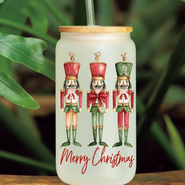 Wholesale Red Christmas Tree 16oz Cup UV DTF Wraps