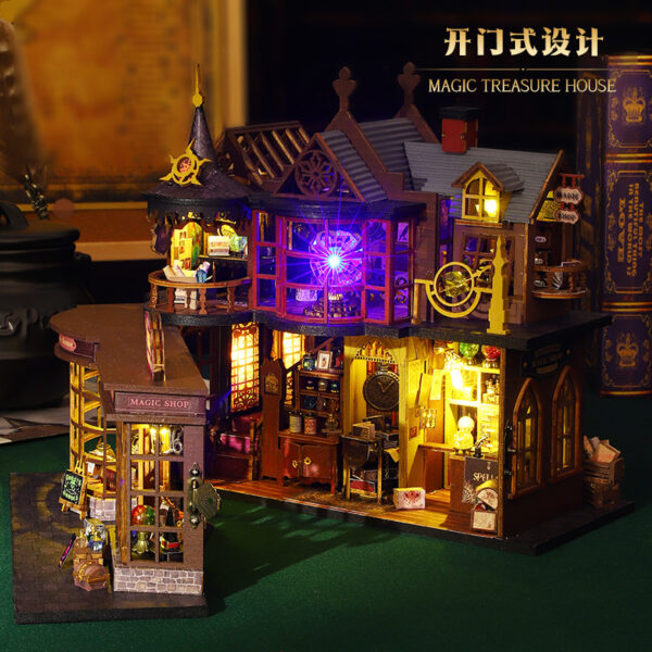 Wholesale diy Cabin Magic Treasure Handmade Assembled Model Villa Decoration