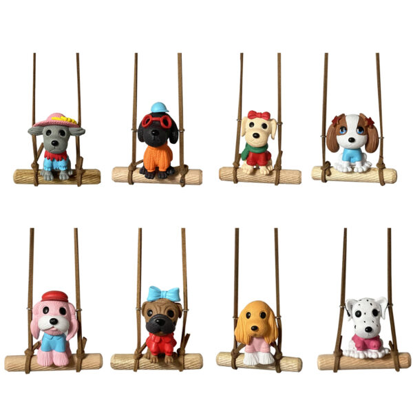 Wholesale Car Swing Puppy Car Rearview Mirror Decorative Pendant