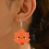 oly-fb917c96d452deab36b0476739771ff0 Wholesale Leather Fall Thanksgiving Maple Pumpkin Earrings