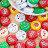 Wholesale 10pcs Christmas Series Printed Acrylic Disc Beads