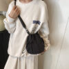 oly-fb97da3d412376655a21b1b153e88452 Wholesale Japanese Style Ins Niche Design awstring Bucket Outdoor Srts Casual Fashion All-match Nylon Crossbody Bag