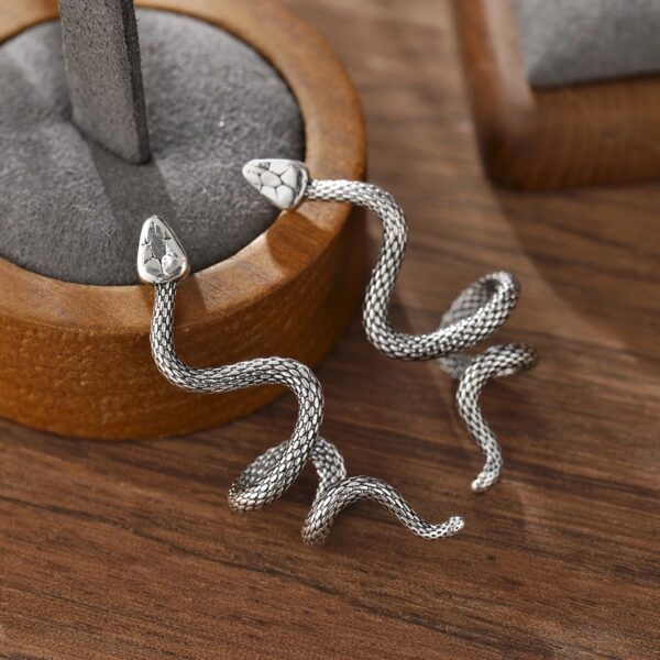 Wholesale Creative snake-wrapped earrings animal earrings