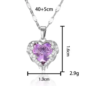 Heart of the Ocean-Silver-Purple Light