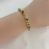 Wholesale Fashion Heart Shape 304 Stainless Steel 16K Gold Plated White Gold Plated Gold Plated Zircon Stainless Steel Bracelets In Bulk