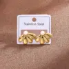PVD Coated Real Gold Plated 18K Gold Little Daisy Flower Bow Knot 304 Stainless Steel Casual Vintage Style Vacation Waterproof Non Tarnish Earrings