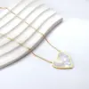 Wholesale Heart Shape Stainless Steel Titanium Steel Sweet Necklace
