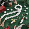 Wholesale 10PCS Christmas 20mm Snowman Wooden Beads Christmas Tree