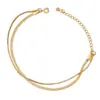 oly-fbd6257bd084bd672fc197fbb5a3a965 Wholesale PVD Coated Real Gold Plated 18K Gold Geometric 304 Stainless Steel Simple Style Waterproof Non Tarnish 304 Stainless Steel Bracelets