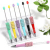Wholesale Heavy Industry DIY Beadable Pen Multicolor Pearl Beaded Pen