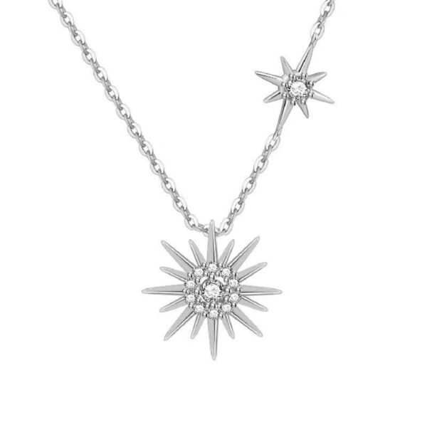 Wholesale Star Pendant Necklace Light Luxury Niche High-end Sense Sunflower New Birthday Gift Exquisite Girly Sense Clavicle Chain