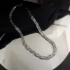 Wholesale Punk Cool Style Solid Color Titanium Steel Necklace