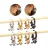 316L Stainless Steel No Inlaid Ear Cartilage Rings & Studs Geometric Waterproof Non Tarnish Surgical Steel Women'S