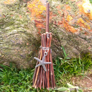Branch broom + starfish / 10cm