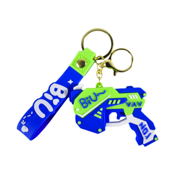 oly-fbf9c58b038da791e7ccc525fef2515a Wholesale Cool pistol cartoon keychain creative doll cole bag pendant exquisite car key chain ornaments