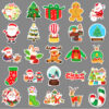 Wholesale 50pcs/pack Christmas graffiti personality cartoon holiday sticker waterproof
