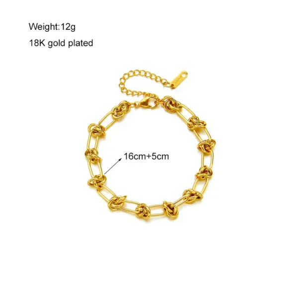 Fashion Geometric 304 Stainless Steel 18K Gold Plated Acrylic Artificial Rhinestones Resin Stainless Steel Bracelets In Bulk