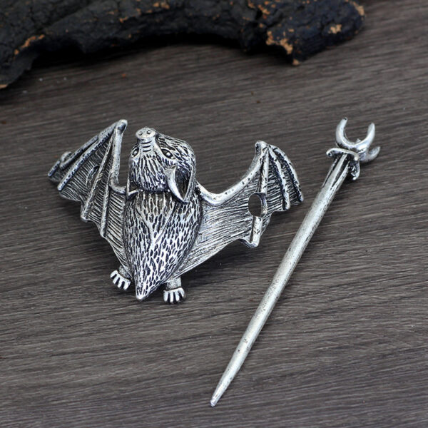 Wholesale European and American New Retro Ancient Silver Flying Dragon Dragonfly Hairpin Hairpin Women's Accessories Medieval Style Cross-Border Women's Hot-Selling Jewelry