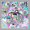 Wholesale 50 pieces of outer space graffiti personalized cartoon planet laser creative stickers