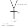 PVD Coated Real Gold Plated 18K Gold Cross 304 Stainless Steel Simple Style Waterproof Non Tarnish 304 Stainless Steel Pendant Necklace