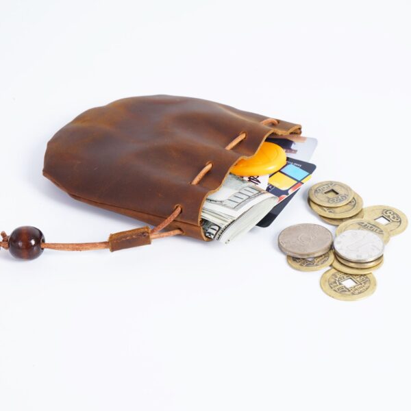 Wholesale Mini vintage genuine top-grain cowhide cute small coin purse