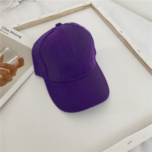 Fur green glossy cap-purple / Adjustable