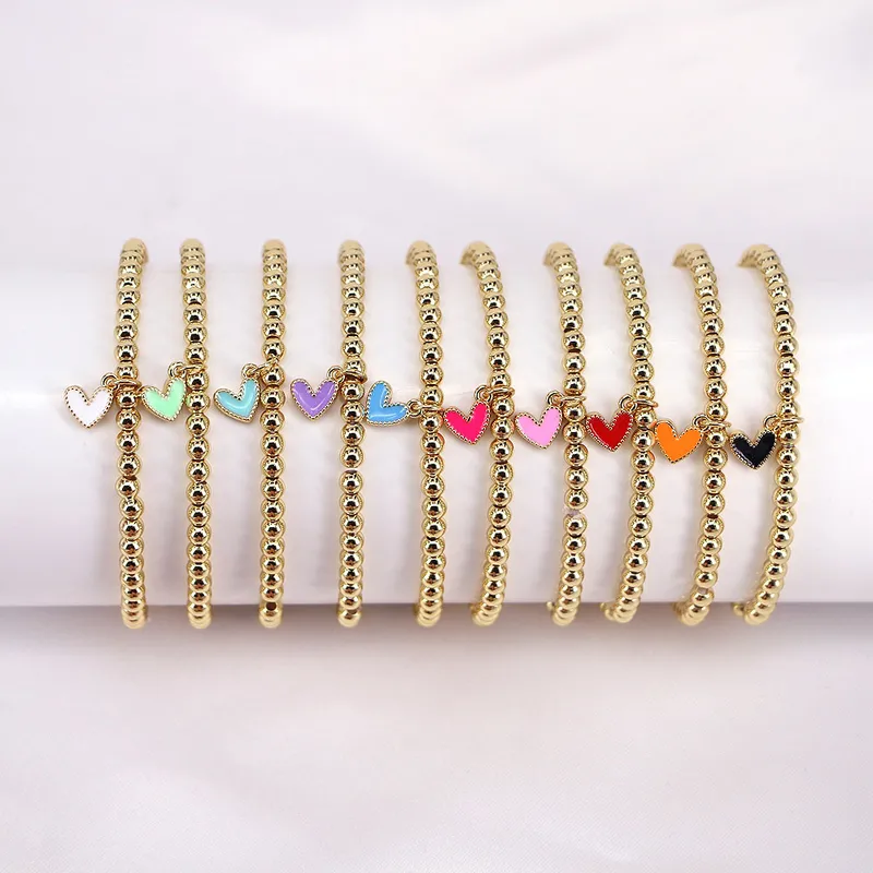 Wholesale Fashion Geometric Copper Artificial Gemstones Bracelets In Bulk