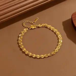 S0187-Phoenix Tail Chain-Bracelet- Gold