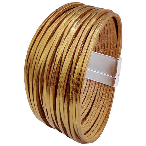 Wholesale Bohemian style multi-chain magnetic clasp bracelet