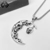 oly-fc3b621c0b977232d73fc7aae9e8df2f Wholesale Xiweier, a new Halloween-themed retro gothic moon and skull necklace from European and American cross-border e-commerce.