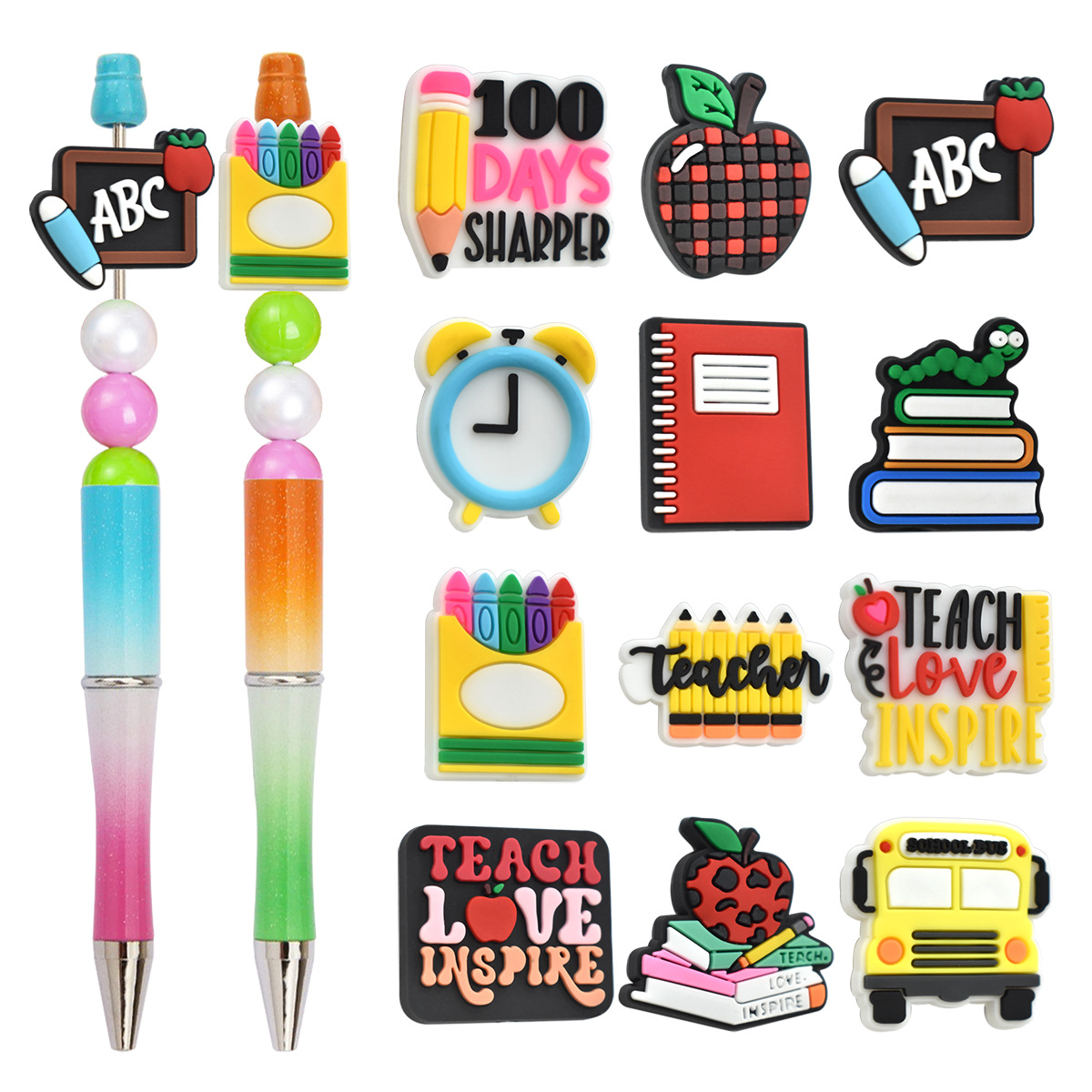 Wholesale DIY School Season Ballint Pen Beaded