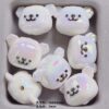 Wholesale High-quality UV color-plated cute cartoon cute grain straight hole beaded diy mobile phone chain bag hanging material jewelry aessories loose beads
