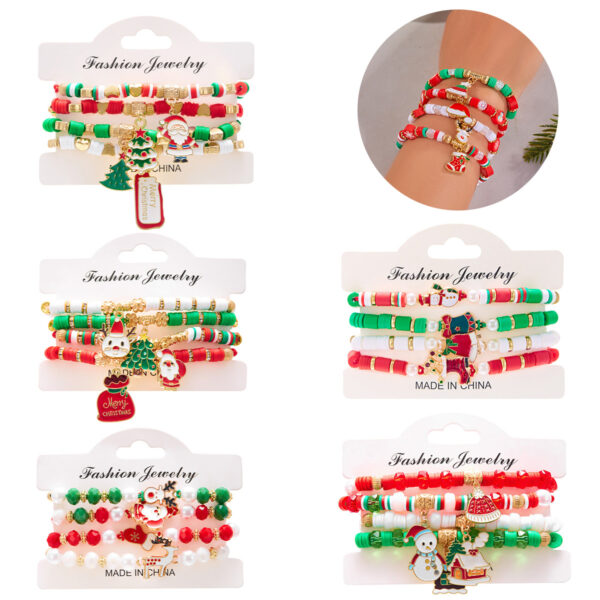 oly-fc74559101220ecaceee43dac209d095 Wholesale Christmas Colored Santa Claus Necklace