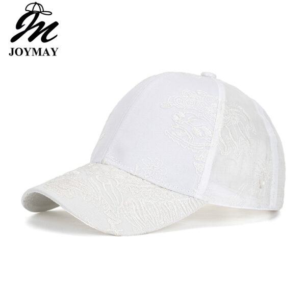 Wholesale Summer hat Chinese wind silk mesh breathable lace embroidery hard top baseball cap travel shopping cap B1162