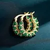 Wholesale Fashion Full Inlaid Zircon Copper Lace Earrings U-shaped Earrings